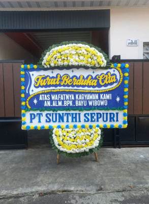 Papan Bunga Duka di Tunggurono